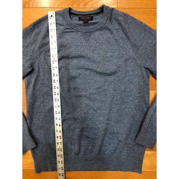 Banana Republic 100% Organic Cotton Crew Neck Blue Sweater Size M - Picture 2 of 6
